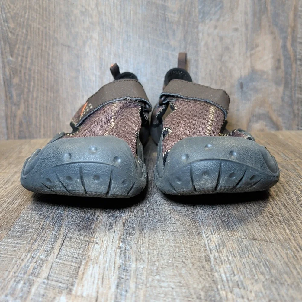 Crocs Swiftwater Mesh Fisherman Sandals Brown Black Mens Sz 8 Water Shoes Hiking